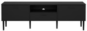Fekete TV-állvány 177x57 cm Media – Tvilum