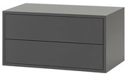 Boxie 2 fiókos fali szekrény 40x80x37 cm antracit