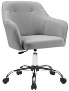 Irodai forgószék vászon huzattal, világosszürke