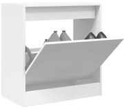 fehér szerelt fa cipőszekrény 60 x 34 x 63,5 cm