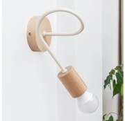 Fali lámpa OXFORD 1xE27/15W/230V fenyő/krém