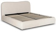 Kárpitozott Franciaágy Krém Színben Ágynemütartóval. 160x200 BRISTOL
