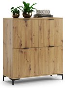 Mazzoni LANA K-100 komód Artisan Tölgy - 4 AJTÓS KOMÓD