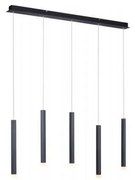 Leuchten Direkt 15205-18 - LED Csillár zsinóron BRUNO 5xLED/4,8W/230V fekete