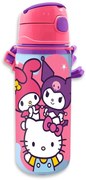 Hello Kitty Friends alumínium kulacs akasztóval 600 ml