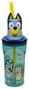Bluey Splash 3D műanyag szívószálas pohár 360 ml