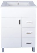 VivaStyle KARINA 85 lábon álló fürdőszobabútor 3 fiókos Sanovit ATRIA 9085 mosdóval 85 x 45,5 cm