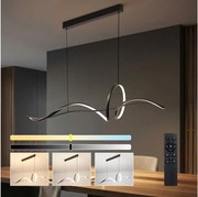 Brilagi - Dimmelhető LED függeszték kábellel SIGNATURE LED/55W/230V 120x23 cm fekete + távirányító