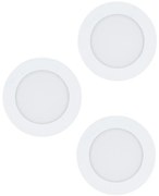 Eglo 98631 - FUEVA beépíthető mennyezeti lámpa, 3 darabos szett, 3×LED/5W/230V