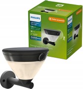 Kerti fali lámpa Kültéri napelemes 3.8W Kyna mozgásérzékelő Philips