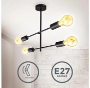 B.K. Licht 1343 - Csillár 4xE27/60W/230V 1343