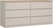 Krémszínű komód 154x76x50 cm Naia – Tvilum