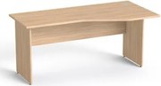 Íróasztal, íves, jobbos, laplábbal, 160x80 cm, MAYAH Freedom SV-23, tölgy (IBXA23T)