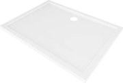 Mexen Flow téglalap alakú slim zuhanytálca 90 x 85 cm, fényes fehér - 46R108590