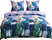 Kétszemélyes ágyneműhuzat garnitúra 220x200 2 párnahuzattal 70x80 Ágyneműhuzat Pillangók