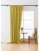Sötétítő függöny VELVET 140x270 cm, mustárszínű Felfüggesztés: Hullámos sínszalag
