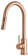 Gamma Taru II. Mosogató Csaptelep - Kihúzható, Zuhanyfejes, Rosé Gold
