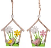 Kismadaras Tavaszi Ajtódísz Fából 2 db/csomag