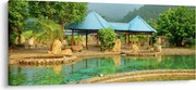 Kép - Shanghai, hotel, park (120x50 cm)