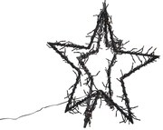 Karácsonyi csillag fekete csillag LED-del, IP44 - Brilli