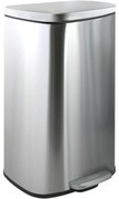 Spirella Soft-close Akira pedálos hulladékgyűjtő 50 l, csiszolt rozsdamentes acél, 50 l