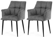 DCH-J2139 GREY2 étkezőszék szett, 2 db