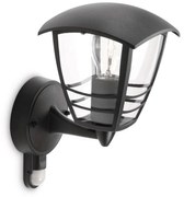 Philips 15388/30/16 - Kültéri fali lámpa érzékelős CREEK 1xE27/60W 15388/30/16
