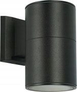 Kültéri kerti fali lámpa fekete felül vagy alul 19 cm IP54 Su-ma