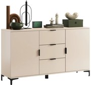 LORA bézs komód fiókokkal és ajtókkal