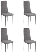 Coleta Nova étkezőszék - Szürke Szövet 4 db N