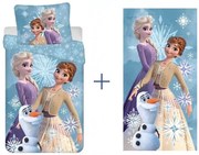 Disney Jégvarázs felnőtt ágyneműhuzat és törölköző szett (white snowflake)