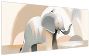 Kép - Elefánt pasztell színekben (120x50 cm)