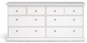 Fehér alacsony komód 183x87 cm Paris – Tvilum