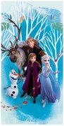Disney Jégvarázs Blue fürdőlepedő, strand törölköző 70x140cm