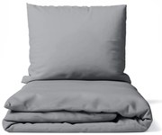 Szürke kétszemélyes hosszabbított mikroszatén ágyneműhuzat 200x220 cm Basic – Bonami Essentials