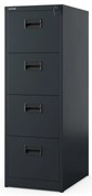 Fém irattartó szekrény, 4 fiókos SARA V4, 460 x 1320 x 620 mm, antracit