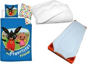 Bing gyerek, ovis ágyneműhuzat, derékalj és paplan/párna szett 100x135 cm 40x60 cm (Fravritist)