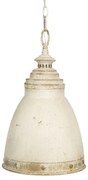 Loft stílusú fehér antikolt függőlámpa Ø 28 cm