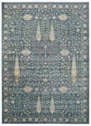 Vintage Flowers kék viszkóz szőnyeg, 120 x 170 cm - Universal
