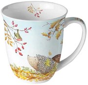 Őszi süni porcelán bögre Forest friends