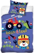 Állatos Bear &amp; Tool ágyneműhuzat 160×200cm, 70×80 cm