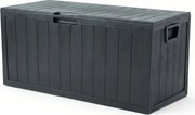 Kerti tároló box 112x49x54 cm, műanyag, szürke, AZB-G2075 GREY
