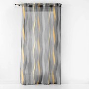 Szürke voile fényáteresztő függöny 140x240 cm Ondulys – douceur d'intérieur