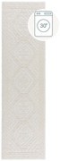 Krémszínű mosható zsenília futószőnyeg 60x240 cm Jaipur – Flair Rugs