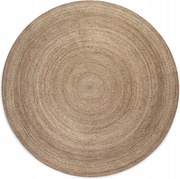 Kerek juta szőnyeg nappaliba 200cm, természetes bézs juta szőnyeg