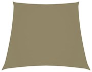 bézs trapéz alakú oxford-szövet napvitorla 2/4 x 3 m