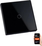 Érintős kapcsoló 1-pólusú SMART 800W/230V fekete Wi-Fi Tuya