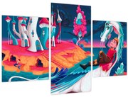 Kép - a herceg és a sárkány hercegnő (90x60 cm)