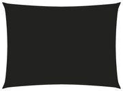 fekete téglalap alakú oxford-szövet napvitorla 3 x 4,5 m