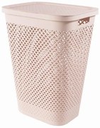 Curver Pure 55 l rózsaszín szennyestartó fedéllel